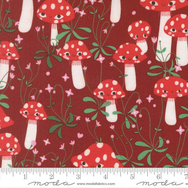 Funny Valentine Mushrooms By Lizzy House For Moda Rose