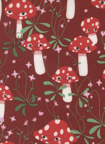 Funny Valentine Mushrooms By Lizzy House For Moda Rose