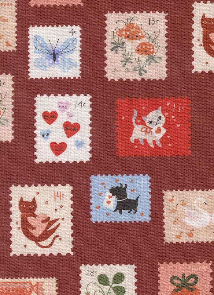 Funny Valentine Stamps By Lizzy House For Moda Rose