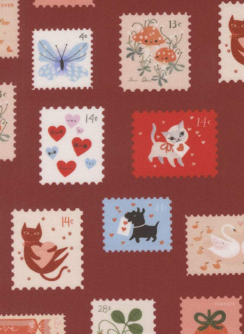 Funny Valentine Stamps By Lizzy House For Moda Rose