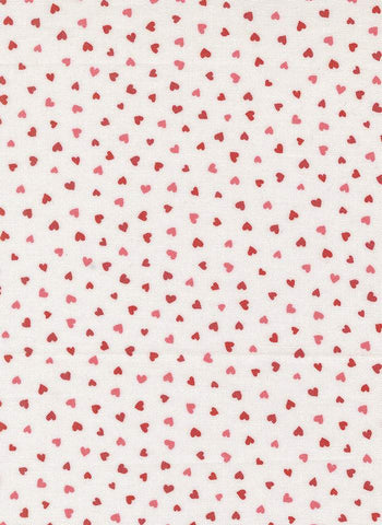 Funny Valentine Tiny Hearts By Lizzy House For Moda Champagne