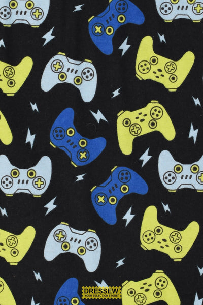 Game Controller Flannelette Black / Multi