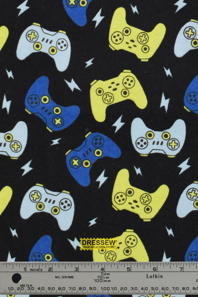 Game Controller Flannelette Black / Multi