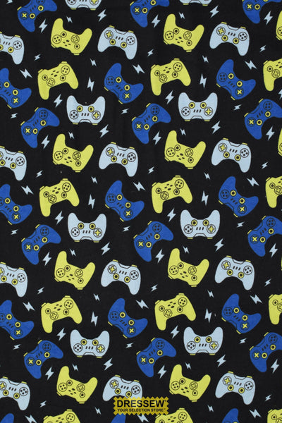 Game Controller Flannelette Black / Multi