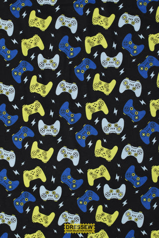 Game Controller Flannelette Black / Multi