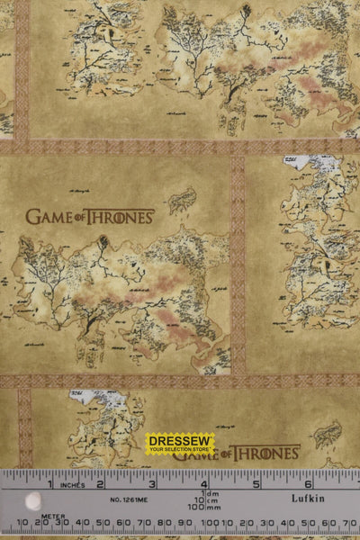 Game of Thrones Map of Westros