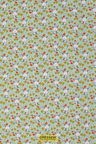 Garden Bunny Lycra Jersey Mint / Multi