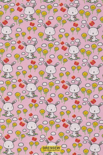 Garden Bunny Lycra Jersey Pink / Multi