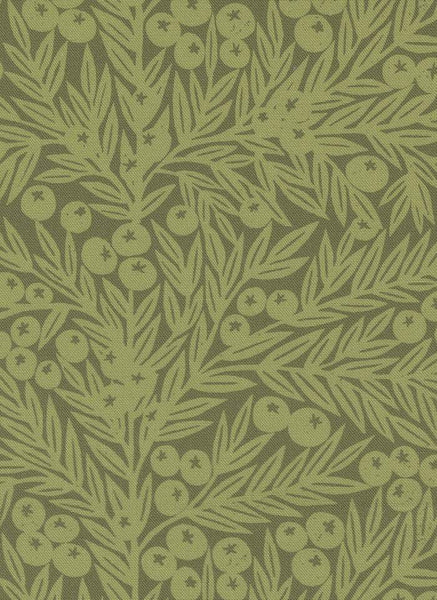Garden Series Blueberries By Katharine Watson For Moda Leaf