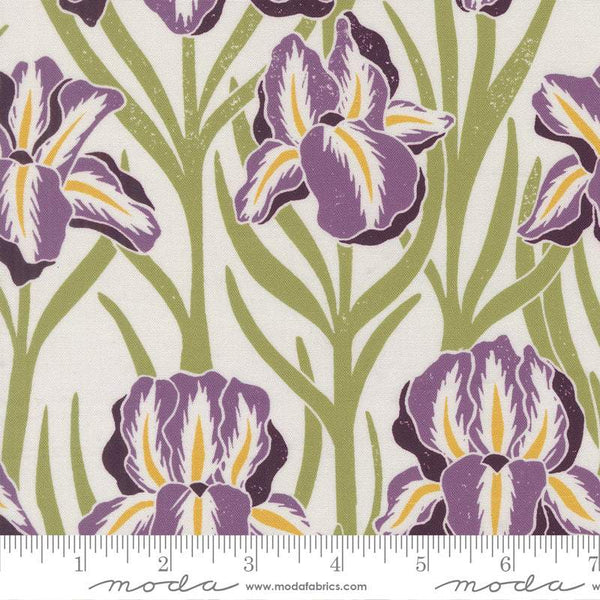 Garden Series Iris By Katharine Watson For Moda Cream