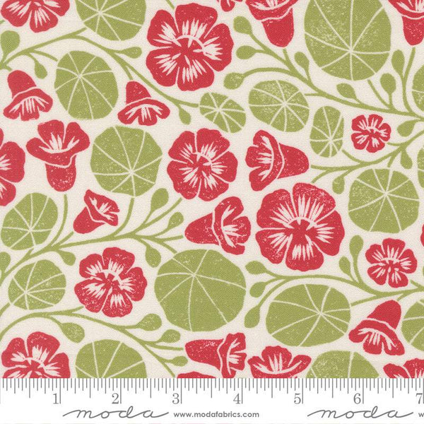Garden Series Nasturium By Katharine Watson For Moda Cream