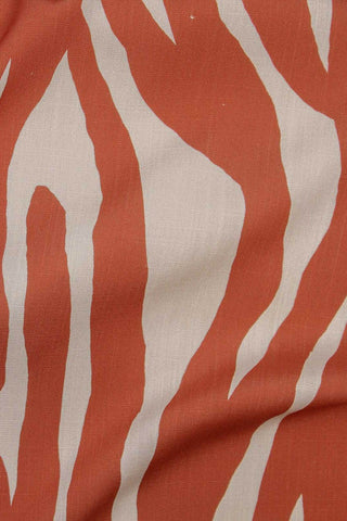 Gauguin Tiger Print Slub Off White / Rust