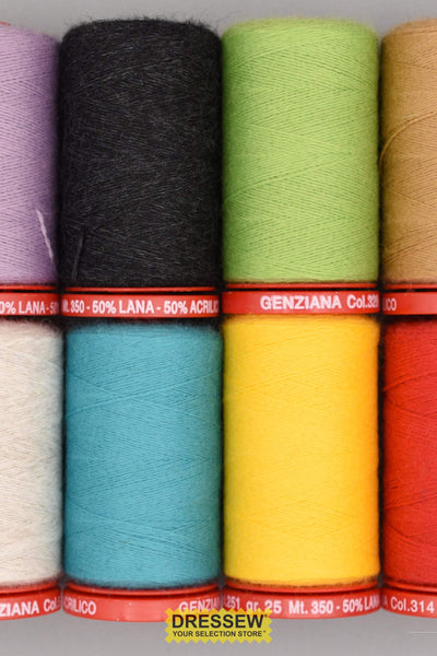 Genziana Wool Thread 350m #10 Deep Red