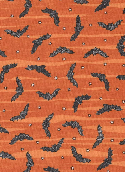 Ghostly Greetings Bat Skies By Deb Strain For Moda Pumpkin