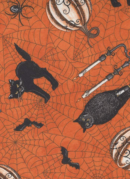 Ghostly Greetings Vintage By Deb Strain For Moda Pumpkin