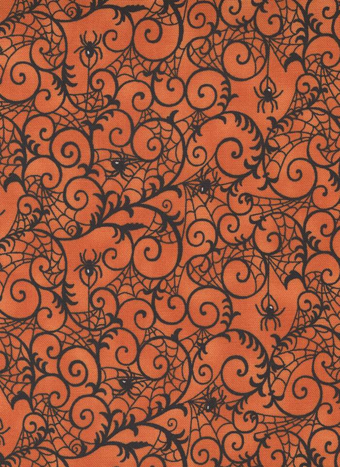 Ghostly Greetings Web Lace By Deb Strain For Moda Pumpkin