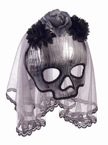 Ghostly Spirit Mask with Veil