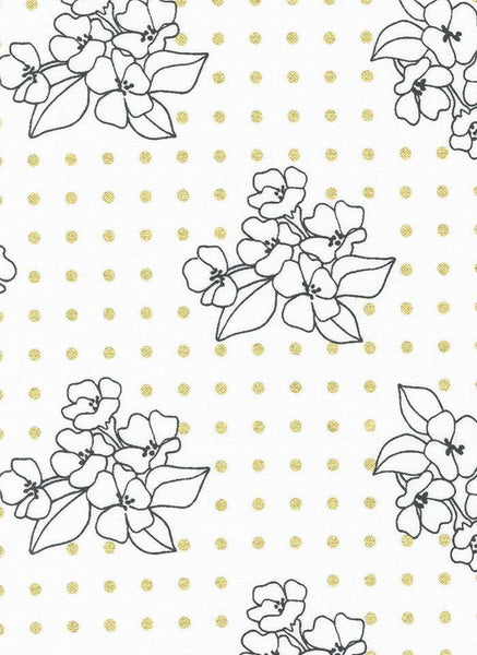 Gilded Flower Dot By Alli K Design For Moda Paper / Metallic Gold