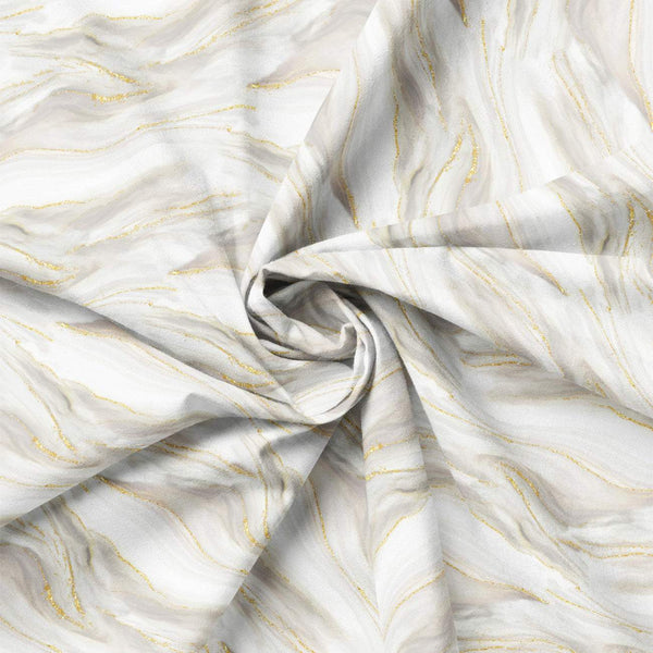 Gilded Waves White / Metallic Gold