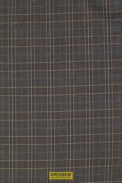 Gilmore Plaid Suiting Dark Grey / Sand