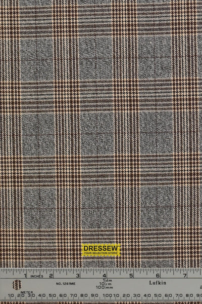 Gilmore Plaid Suiting Grey / Brown