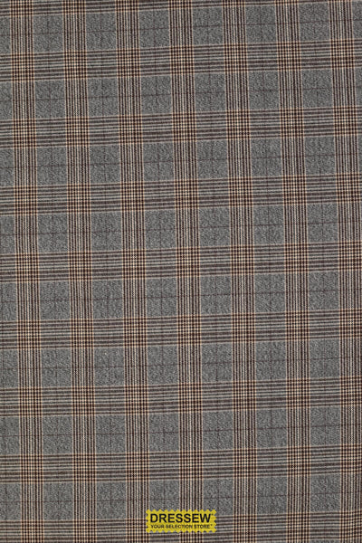 Gilmore Plaid Suiting Grey / Brown