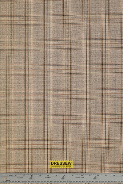 Gilmore Plaid Suiting Sand / Black