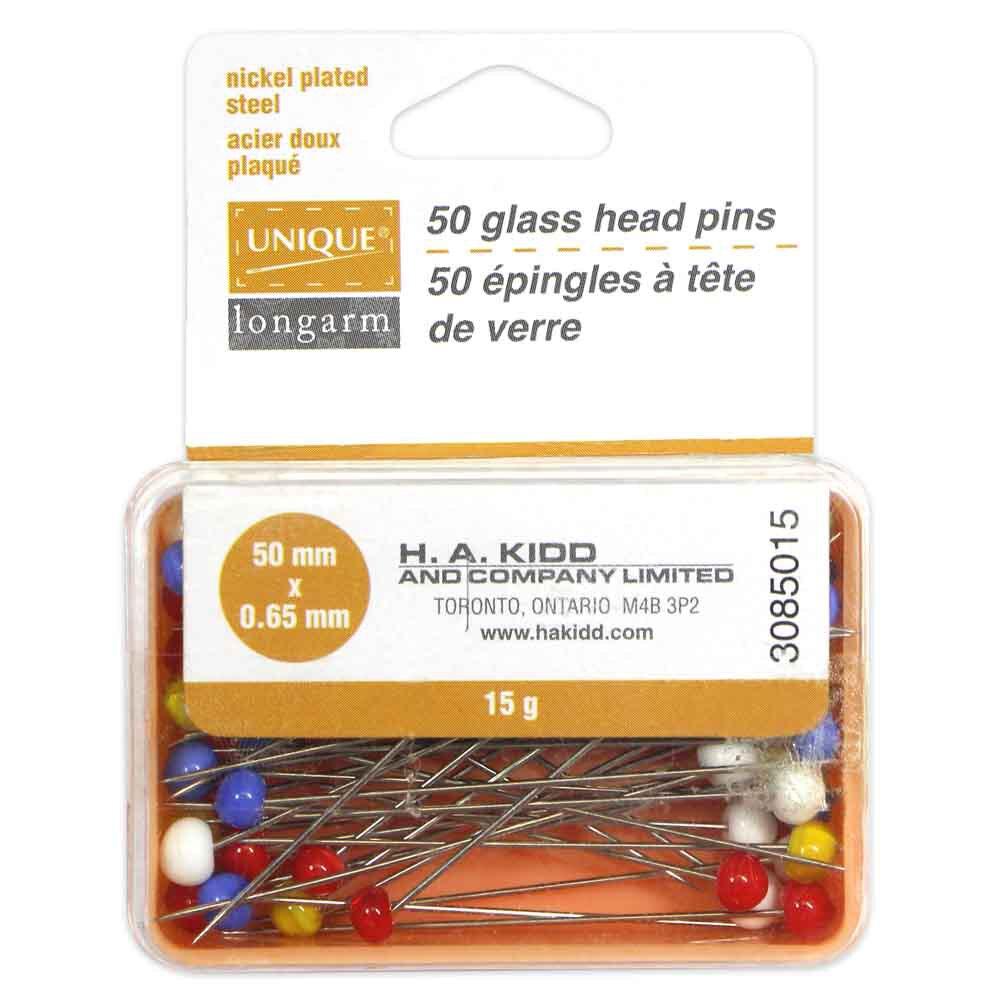 Glass Head Pins