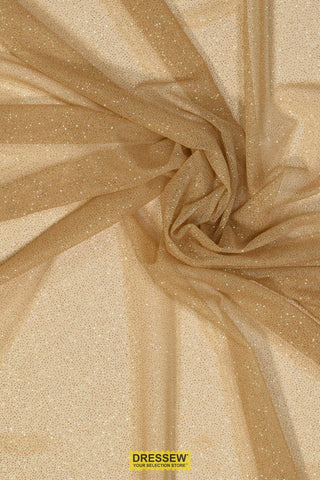 Glitter Sheer Beige / Gold Glitter