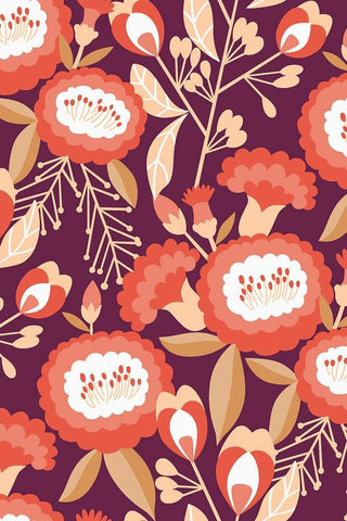 Glory Isla By Megan Carter For Cotton + Steel Burgundy