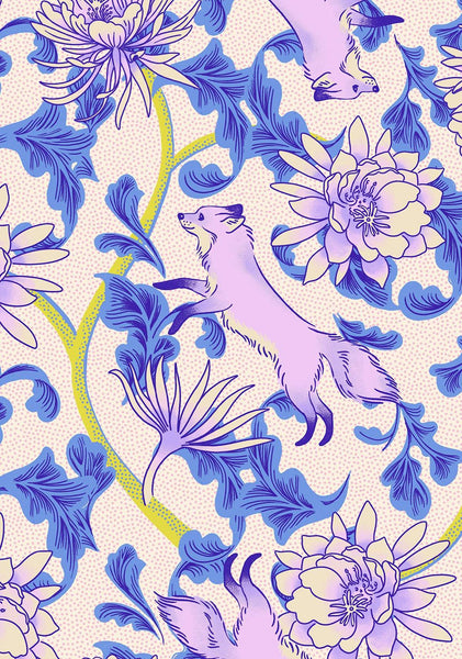 Glow Garden Fox Bloom By Sarah Watts Of Ruby Star Society For Moda Natural