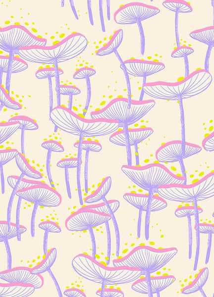 Glow Garden Fungi By Sarah Watts Of Ruby Star Society For Moda Natural