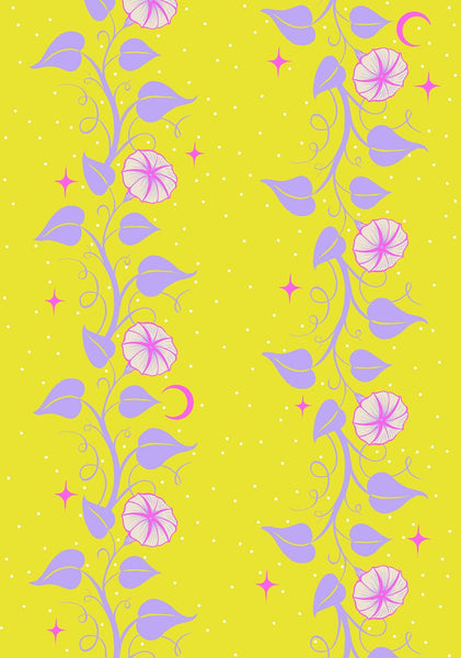 Glow Garden Moon Vines By Sarah Watts Of Ruby Star Society For Moda Citron