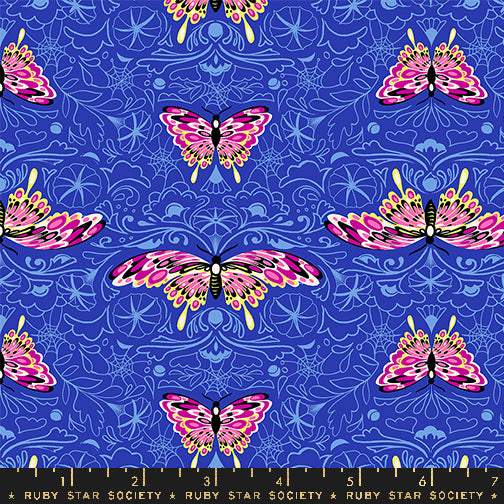 Glow Garden Morning Moth By Sarah Watts Of Ruby Star Society For Moda Blacklight