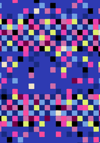 Glow Garden Pixel Geometrics By Sarah Watts Of Ruby Star Society For Moda Black Light