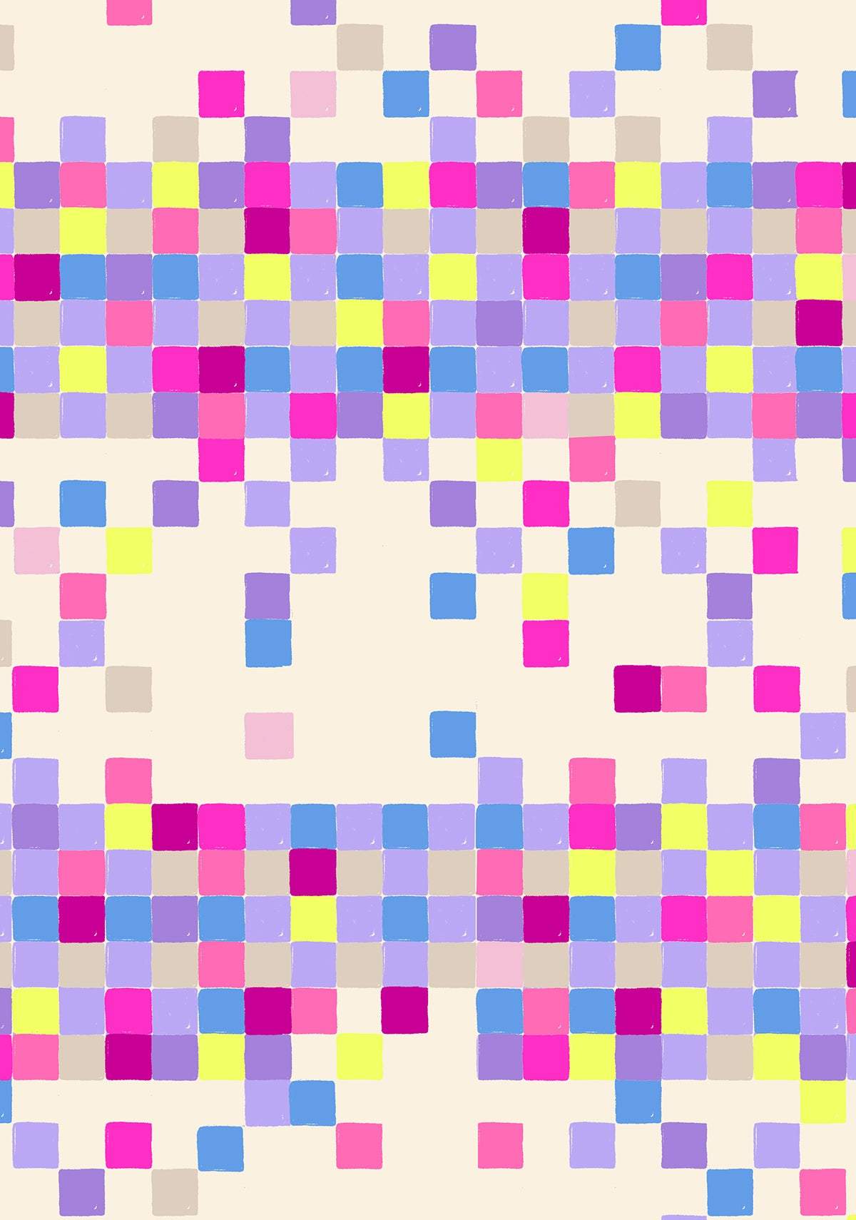 Glow Garden Pixel Geometrics By Sarah Watts Of Ruby Star Society For Moda Natural