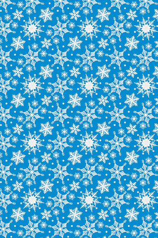 Gnome Wonderland Wonderland Snowflake By Andi Metz For Benartex Blue / White