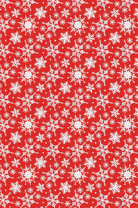 Gnome Wonderland Wonderland Snowflake By Andi Metz For Benartex Red / White