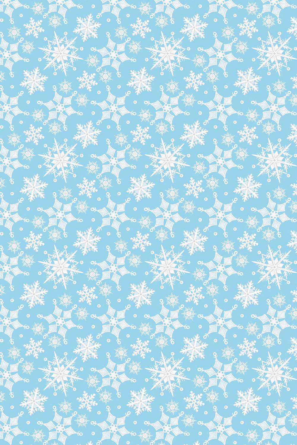 Gnome Wonderland Wonderland Snowflake By Andi Metz For Benartex Sky Blue / White