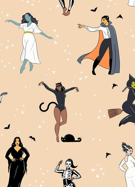 Good Spirits Hey Boo Glow-In-Dark By Ruby Star Society For Moda Creme Brulee