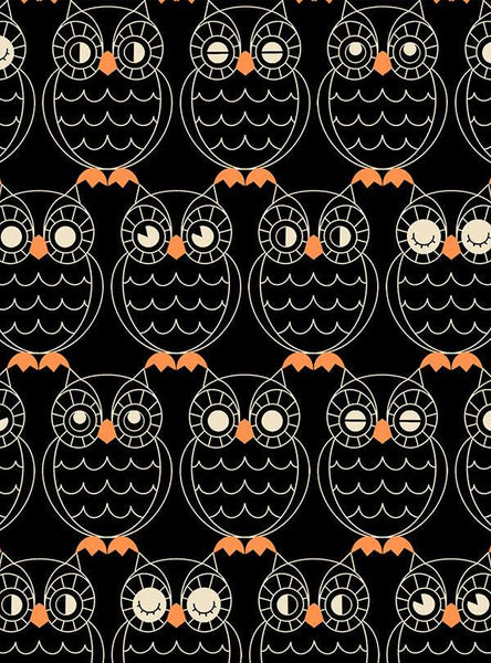 Good Spirits Hoos There By Ruby Star Society For Moda Black