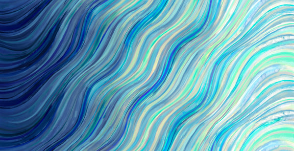 Gradients Auras Watercolor Wave Ombre By Moda Sapphire