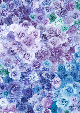 Gradients Parfait Rainbow Roses By Moda Blue Raspberry