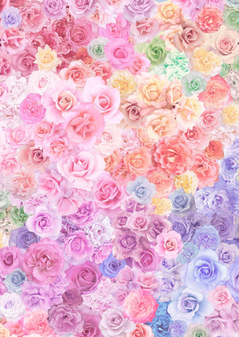 Gradients Parfait Rainbow Roses By Moda Sherbert Fantasy