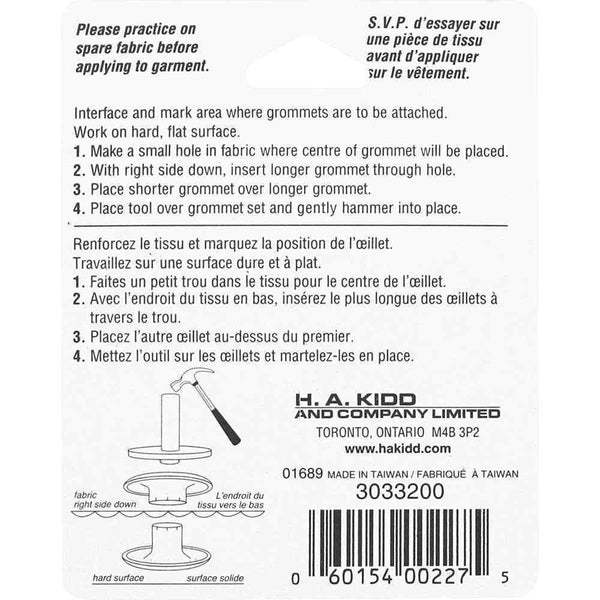 Grommets with Tool 8mm (5/16") White