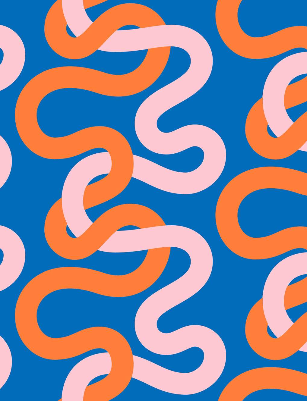 Groove Wideback Sateen Tangled By Emily Van Hoff For Moda Cotton Candy