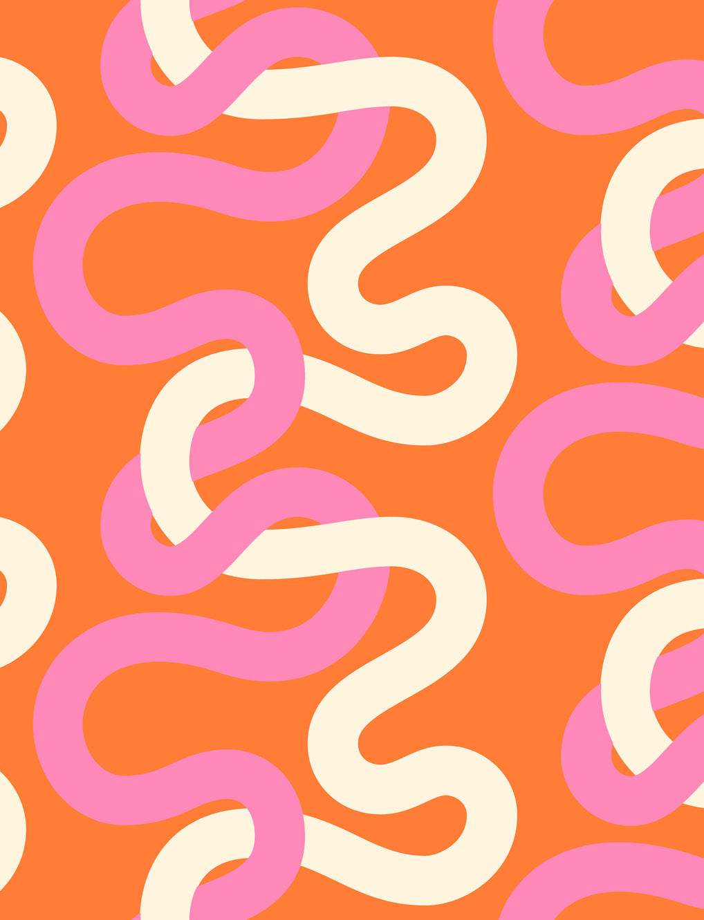 Groove Wideback Sateen Tangled By Emily Van Hoff For Moda Tangerine Dream