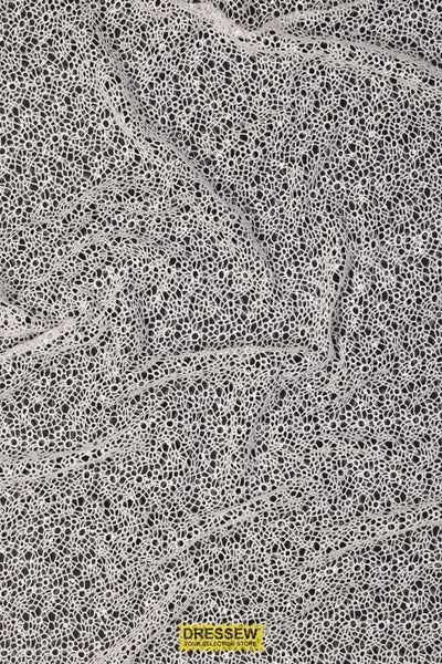 Guipure Sequin Lace Diamond White