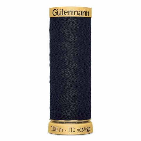 Gütermann Cotton Thread 100m #1001 Black