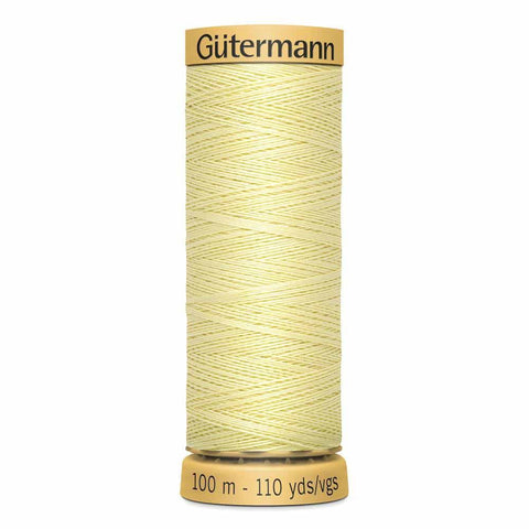 Gütermann Cotton Thread 100m #1370 Light Yellow